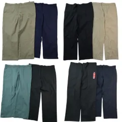 古着卸 まとめ売り ディッキーズ 874 ワークパンツ 8枚セット ( メンズ 44/46/48 ) デッドストック ブラック ストレート 中古 古着 NE5145