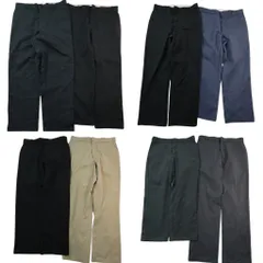 古着卸 まとめ ディッキーズ 874 ワークパンツ 8枚セット ( メンズ 36/38 ) グレー ブラック ベージュ ネイビー ワイド 中古 古着 NE5156