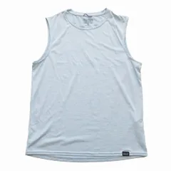 25SS patagonia パタゴニア タンクトップ スリーブレス キャプリーン クール デイリー シャツ ストレッチ ノースリーブ カットソー 水色 S メンズ 【中古】