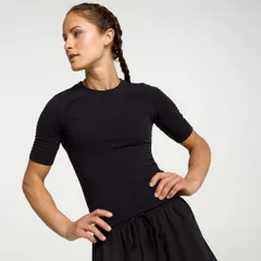 キャリー レディース トップス Tシャツ CALIA Womenseamless Crop Elbow Tee Purebonyのサムネイル