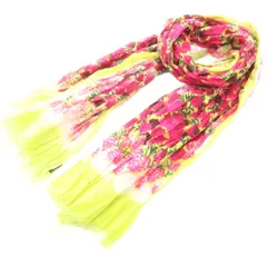 マークジェイコブス MARC JACOBS ストール シルク混 シワ加工 花柄 ピンク イエロー マルチカラー /UOのサムネイル
