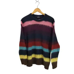 ピーエスポールスミス PS Paul Smith 21AW モヘヤ混 マルチカラー オンブレボーダー ニット セーター メンズ import：M のサムネイル