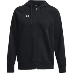 アンダーアーマー レディース トップス シャツ フリース パーカー Under Armourival Fleece FullZip Hoodie Womens BlackWhite ホワイト