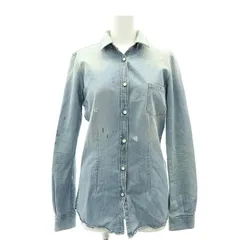 ゴールデングース GOLDEN GOOSE ダンガリーシャツ ブラウス 長袖 前開き デニム コットン XXS 水色 ライトブルー /NR ■OS ■SHのサムネイル
