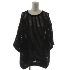 ザラ ZARA 透かし編みニット セーター L 黒 ブラック /AZ