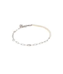 PRYシュウトSilver & WhitePearl ChainNecklace - メルカリ