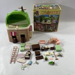 シルバニアファミリー★喫茶店★パン屋★リペイント★光る照明★ハンドメイド★ シルバニアファミリー☆喫茶店☆パン屋☆リペイント☆光る照明
