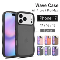 スマホケース iPhone ケース カバー マット加工 耐衝撃 ウエーブ なみなみ おしゃれ かわいい
