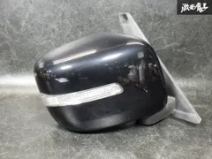 ☆保証付 即発送☆ 動作OK 日産純正 ML21S ルークス ドアミラー サイドミラー ウインカー 右 運転席  8ピン 黒 ZJ3 82K4のサムネイル