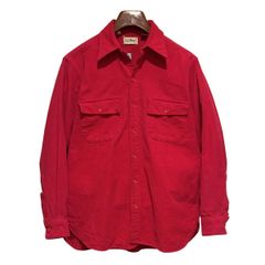 60s 70s TOWNCRAFT コーデュロイシャツ 赤 M - メルカリ