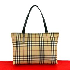 未使用保管品 Burberrys バーバリーズ シャドーホース ロゴ ノバチェック 柄 キャンバス レザー ショルダーバッグ ベージュ ブラック 39728 BURBERRY - 未使用保管品 Burberrys バーバリーズ シャドーホース ロゴ