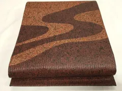 平和屋着物◎太鼓柄袋帯　流水文　本漆津軽箔　正絹　逸品　CABF6054dy