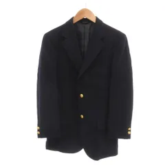ニューヨーカー NEWYORKER 美品 テーラードジャケット ブレザー 紺ブレ 金ボタン シングル 92YA6 紺 ネイビー /JS ■ECA001