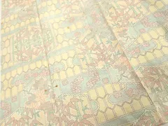 平和屋着物■本場大島紬　幾何学文　正絹　逸品　DABE7638cd