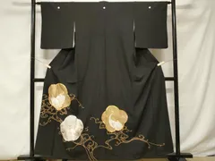 平和屋着物■豪華黒留袖　駒刺繍　群鶴　金銀彩　松坂屋扱い　正絹　逸品　CABF4013ev