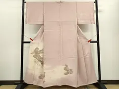 平和屋着物■訪問着　文箱草花文　暈し染め　金銀彩　正絹　逸品　CABF3176ze