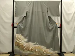 平和屋着物■豪華色留袖　作家物　駒刺繍　飛鶴浜松文　暈し染め　金彩　正絹　逸品　AABH6299sx