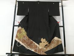 平和屋着物＃道中着　変わり間道　暈し染め　ロング丈　正絹　逸品　CABF1331in 平和屋着物＃道中着 変わり間道 暈し染め ロング丈 正絹 逸品