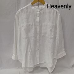 HEAVENLY ヘブンリー ⿻ コットン ちび襟 ワイドブラウス ゆったり 白