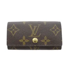 ルイヴィトン LOUIS VUITTON ミュルティクレ4 キーケース 茶色 ブラウン モノグラム柄 スナップボタン M62631 /RI ■OS
