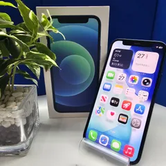 E2117【バッテリー新品】iPhone12mini Blue 128GB SIMフリー ガラスコーティング施工済み