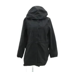 ランズエンド LANDS' END ジャケット 上着 ミドル丈 L 黒 フード付き /HO36 ■ECB002のサムネイル