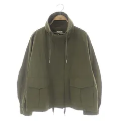 エル ELLE ミリタリージャケット ブルゾン ジップアップ 38 カーキ /DF ■OSのサムネイル