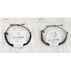 Pura vida SOLID BLACK ブレスレットとSolid Granite ブレスレットのサムネイル