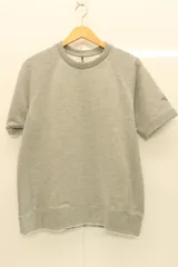 【中古】 THE NORTH FACE メンズスウェット L ショートスリーブカラーヘザードスウェット THE NORTH FACE L グレー 灰 ロゴ