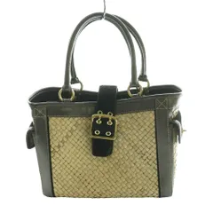 コーチ COACH ハンドバッグ カゴ ストロー レザー ベージュ /SS ■OS ■GY18