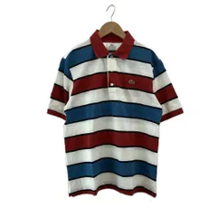 ラコステ LACOSTE ポロシャツ 3 マルチカラー ストライプ柄 襟付き 半袖 /PP ■ECC003