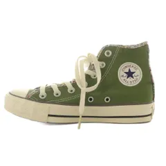 コンバース CONVERSE ハイカット スニーカー シューズ 23.0cm 緑 グリーン /AN8 ■BM