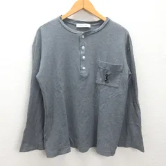 g■イヴ・サンローラン/ves Saint Laurent カットソー/ロンT【M】灰/men's/50【中古】■のサムネイル