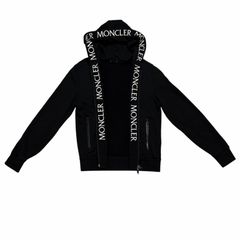鑑定済み/国内正規品/美品☆MONCLER マグリア ビッグロゴ刺繍黒1866A