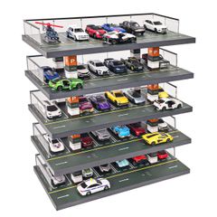 1/64展示10台可能・幾何学底目地・2層式ディスプレーBOX / ネオ