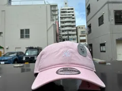 NEW ERA 9TWENTY ウォッシュドコットン Mini Logo ニューヨーク・ヤンキース ピンク/ホワイト M/Lサイズ ¥4620 ＋ 送料¥550