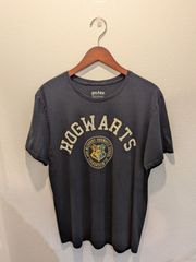 Harry Potter 해리포터 T셔츠 반소매 블랙 호그와트 프린트 로고 블랙 코튼 100%