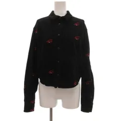 トミー TOMMY JEANS コーデュロイシャツ 長袖 ロゴ刺繍 XS 黒 ブラック 赤 レッド /JS ■GY61のサムネイル