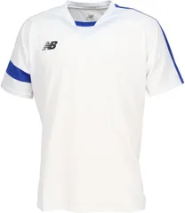 ニューバランス New Balance サッカー ゲームシャツ メンズ トップス 半袖 フットボール ユニフォーム 袖切り替えデザイン 試合 練習 トレーニング フィットネス 部活 クラブ チーム 男性  JMTF0488 WBL ホワイト/ブルー