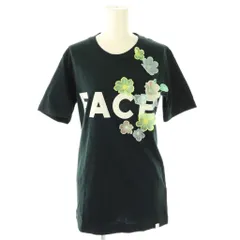 ファセッタズム FACETASM フラワー 半袖 ロゴプリントTシャツ カットソー 3 ブラック /DF ■OSのサムネイル