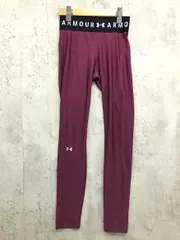 UNDER ARMOUR アンダーアーマー ロゴ コンプレッション UAヒートギアアーマー レギンス sizeM/パープル ■■ レディース