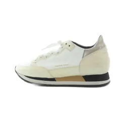 フィリップモデル PHILIPPE MODEL ローカットスニーカー シューズ 靴 ロゴ レザー ラメ 37 23.5-24cm 白 ホワイト ■GY19 /MQのサムネイル