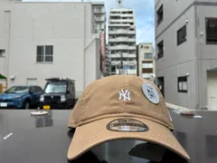 NEW ERA 9TWENTY ウォッシュドコットン Mini Logo ニューヨーク・ヤンキース カーキ/ホワイト M/Lサイズ ¥4620 ＋ 送料¥550