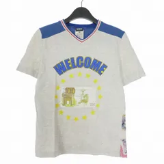 ディー&ジー ドルガバ ドルチェ&ガッバーナ D&G 02SS 両面プリント Vネック Tシャツ カットソー 半袖 46 グレー 国内正規のサムネイル