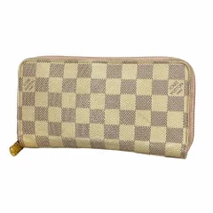 ルイ・ヴィトン(Louis Vuitton) ルイ・ヴィトン 長財布 ダミエ・アズール ジッピーウォレット N63503 ホワイト ローズバレリーヌレディース