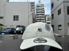NEW ERA 9TWENTY ウォッシュドコットン Mini Logo ニューヨーク・ヤンキース アイボリー/ミッドナイトネイビー M/Lサイズ ¥4620 ＋ 送料¥550