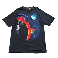 90s USA ビンテージSolar System 宇宙 太陽TEE L - メルカリ