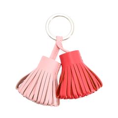 HERMES チャーム カルメン ウノドス タッセル ピンク×ブルー - メルカリ