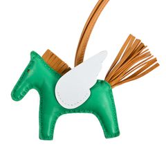 新品未使用】エルメス ロデオペガサス PMチャーム W刻印 緑系 - メルカリ
