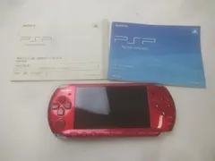  ゲーム PSP 本体 PSP3000 動作品 PSP-3000 ラディアント・レッド 説明書付き 中古品